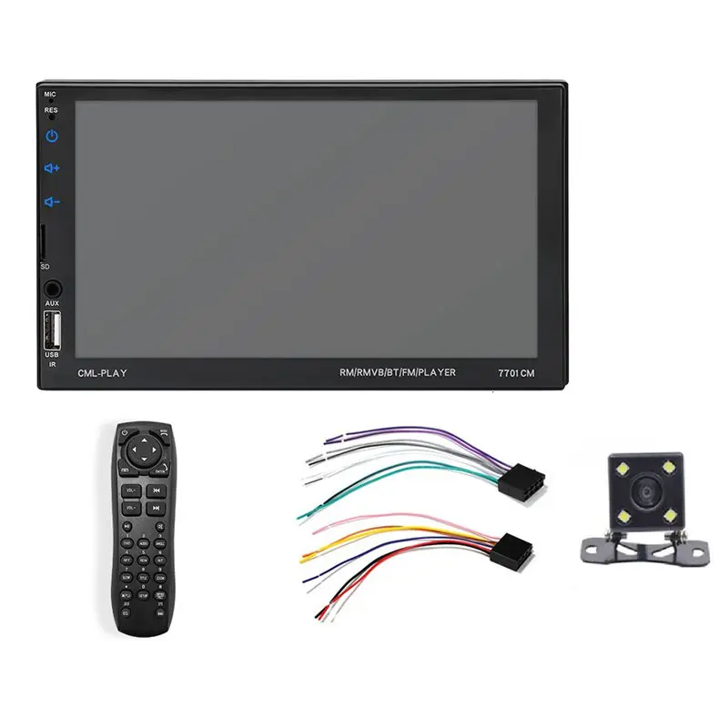 7 inch Autoradio 2 Din Car Radio Coche Recorder 7701Cm Press Screen Audio Bluetooth Usb Rear View Camera Mp5 Multimedia Pl | Автомобили и