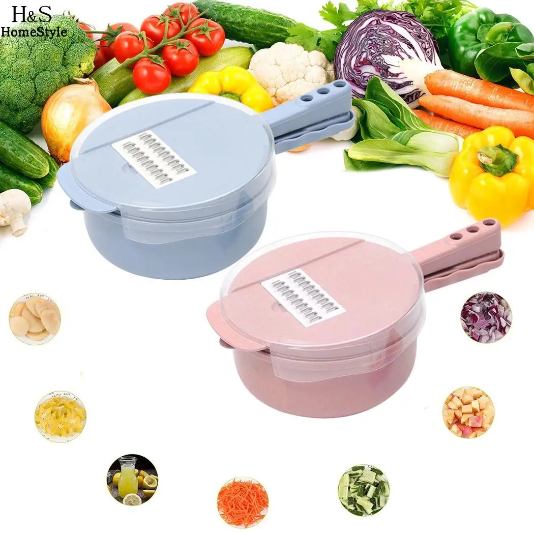 Useful Cutter Vegetable Daily Multi-Purpose Cooking Blue New Kit Tools Kitchen 448g Pink Slicer | Дом и сад