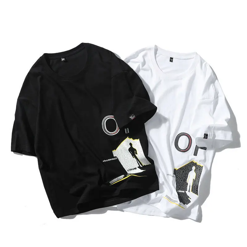 

male T-shirt European and American street hip-hop 2020 loose national tide brand round neck compassionate tops