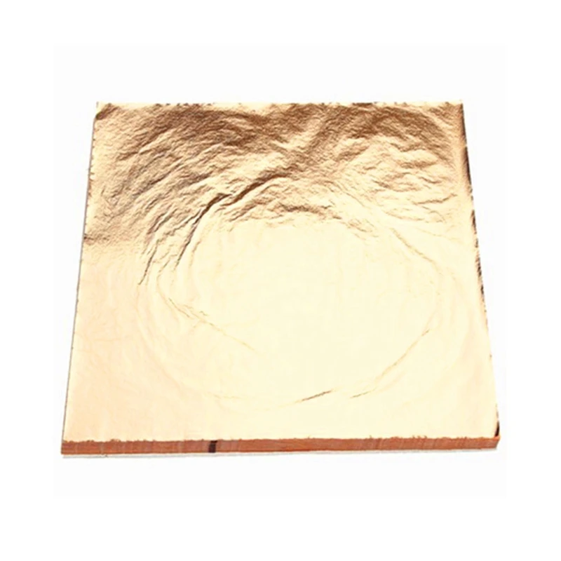 100Sheets Imitation Gold Copper Leaf Foil Paper Gilding Art Craft 14X14Cm | Дом и сад