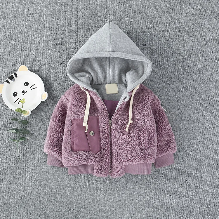 Зимние куртки для девочек сезон мальчиков до 3 лет детей пальто с капюшоном