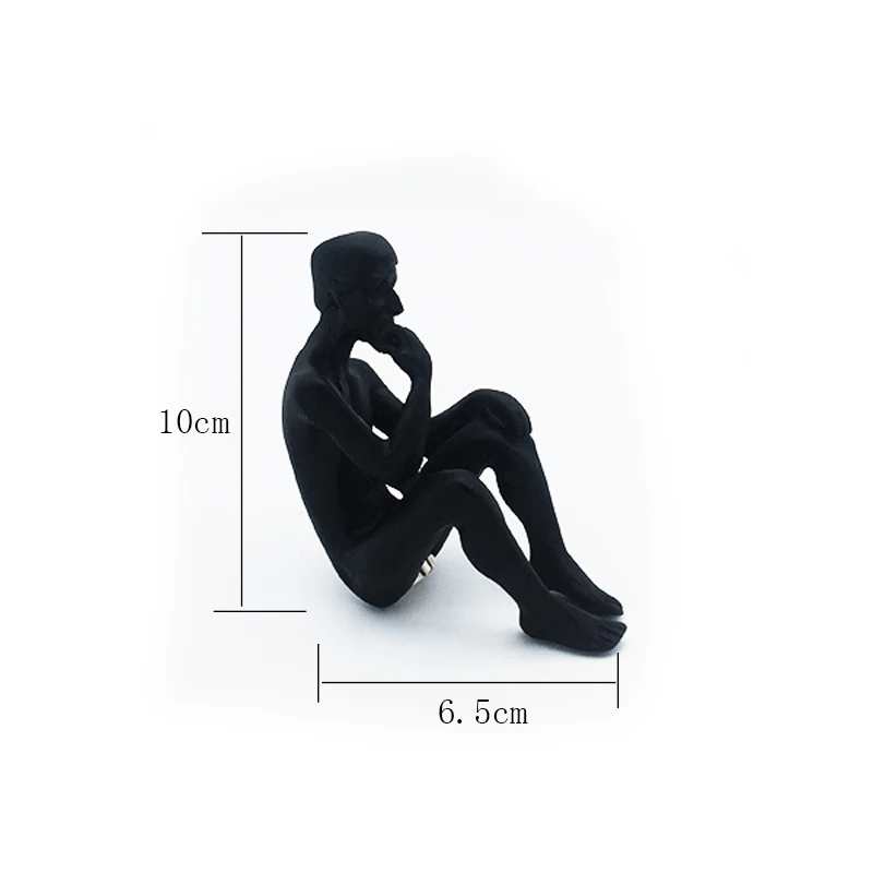 Auguste Rodin Thinker скульптура милый Мыслитель на окно лестницы показывать книжную