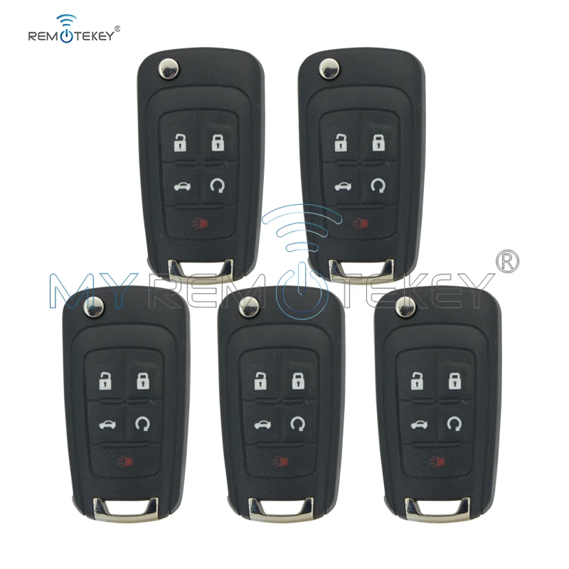 Remtekey 5 шт. кнопок HU100 315 МГц OHT01060512 для Chevrolet Camaro Cruze Buick Encore Lacrosse Regal откидной