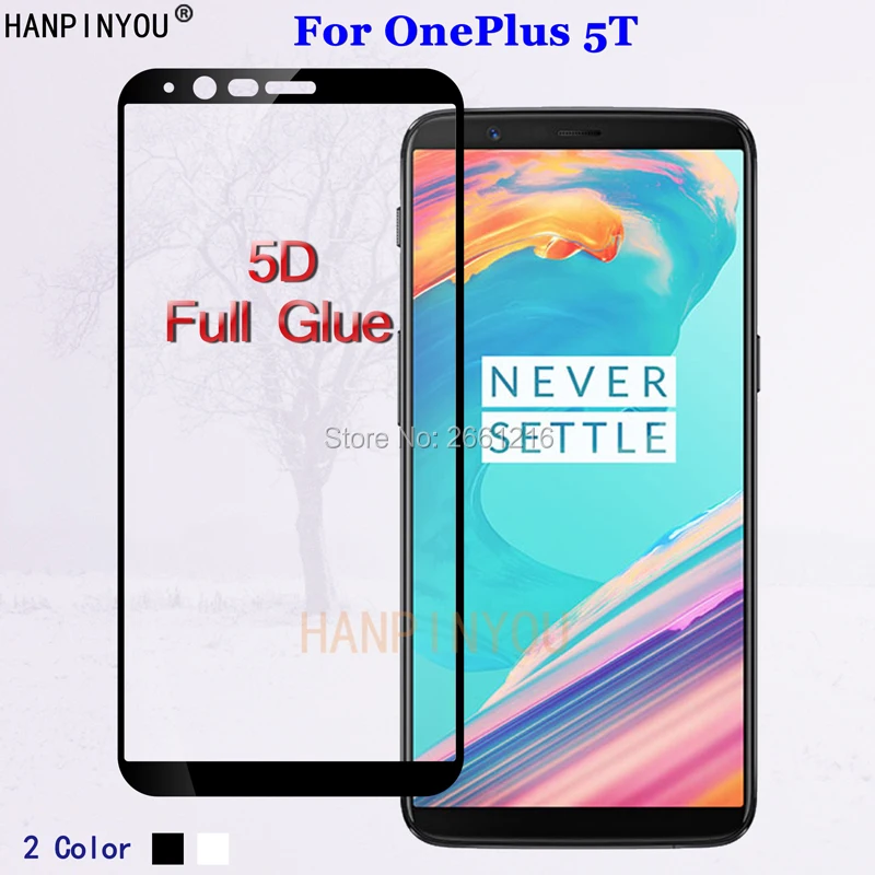 Для OnePlus5T 5D полное клеевое покрытие закаленное стекло 9H Премиум Защитная пленка