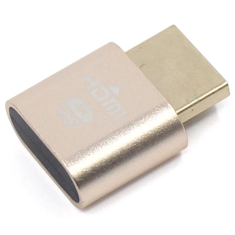 Адаптер Виртуального дисплея VGA HDMI DDC EDID пустышка Безголовый эмулятор