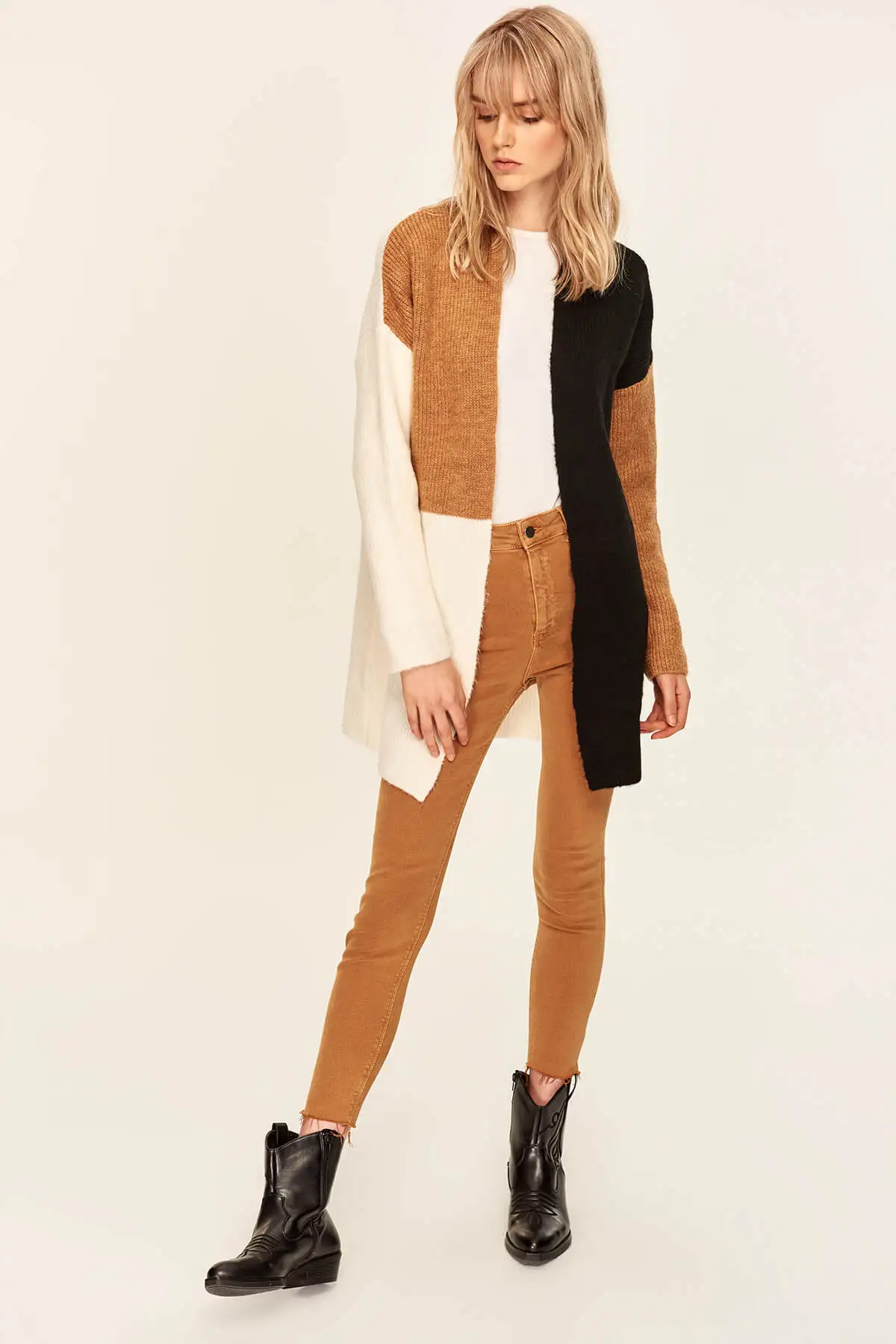 Trendyol Camel цвет блока свитер кардиган TCLAW19NV0077| |