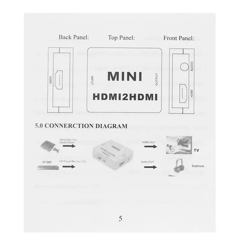 3 5 мм 1080 P HDMI к адаптер аудио конвертер разветвитель декодер экстрактор сплиттер