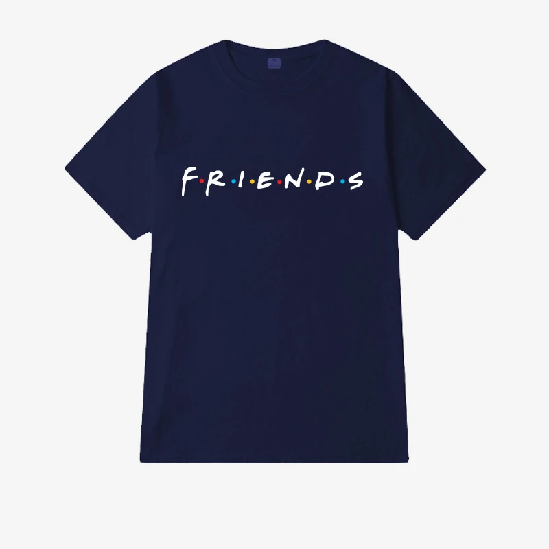 Женские футболки с надписью FRIENDS повседневные забавные свободные Harajuku коротким