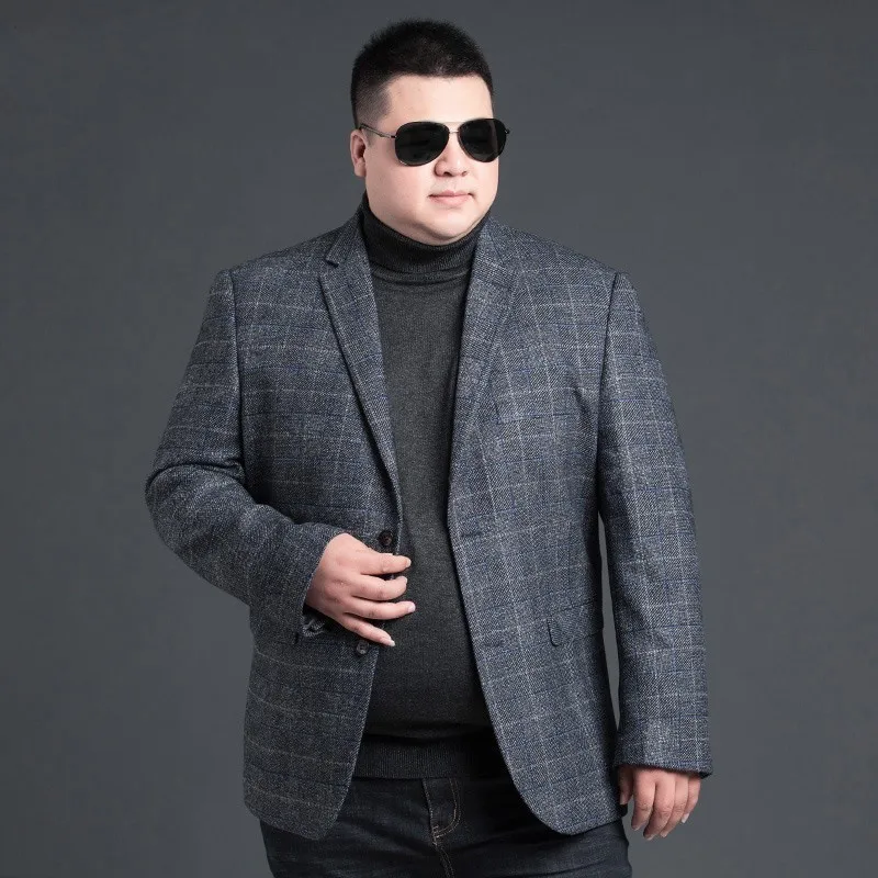 Размера плюс 8XL шерстяные мужские костюмы индивидуальные роскошные модные