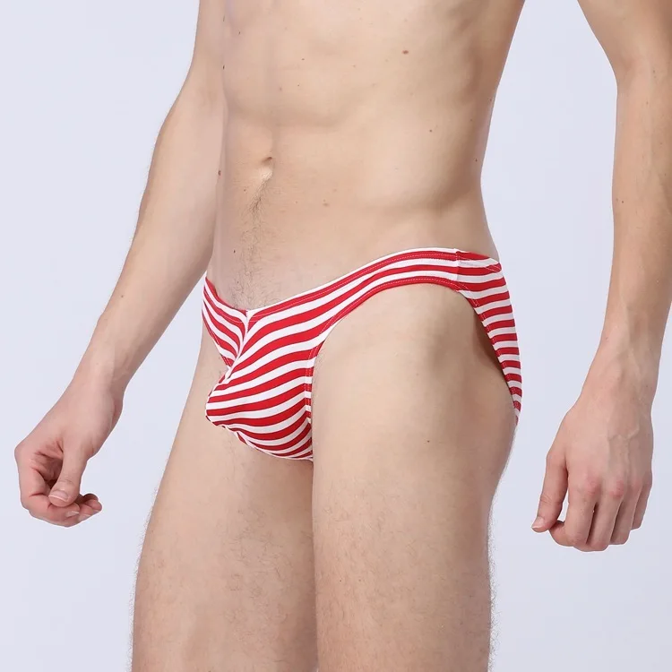 3 шт./лот для мужчин нижнее бельё девочек в полоску мужские трусы Черный Ious хлопок