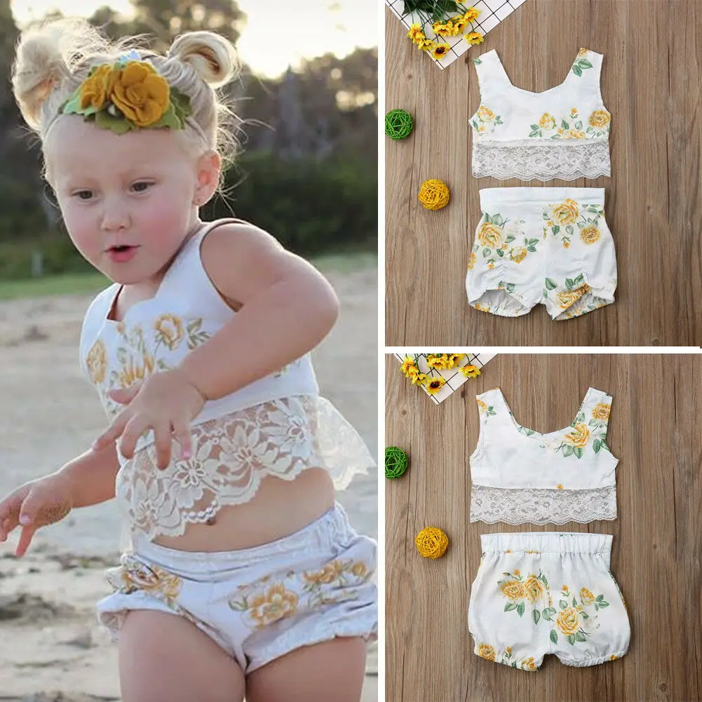Pudcoco детская одежда костюмы для девочек малышей Vetement Enfant Fille От 1 до 6 лет с