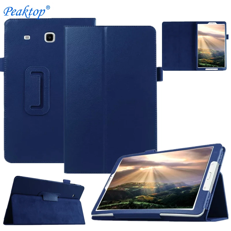 

Модный чехол из искусственной кожи высшего качества для Samsung Galaxy Tab E 9,6 T560 T561, защитный чехол + ручка