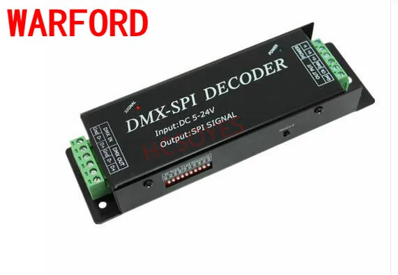 DMX200 DC5V 24V SPI сигнал светодиодный DMX512 декодер светодиодные цифровые лампы DMX
