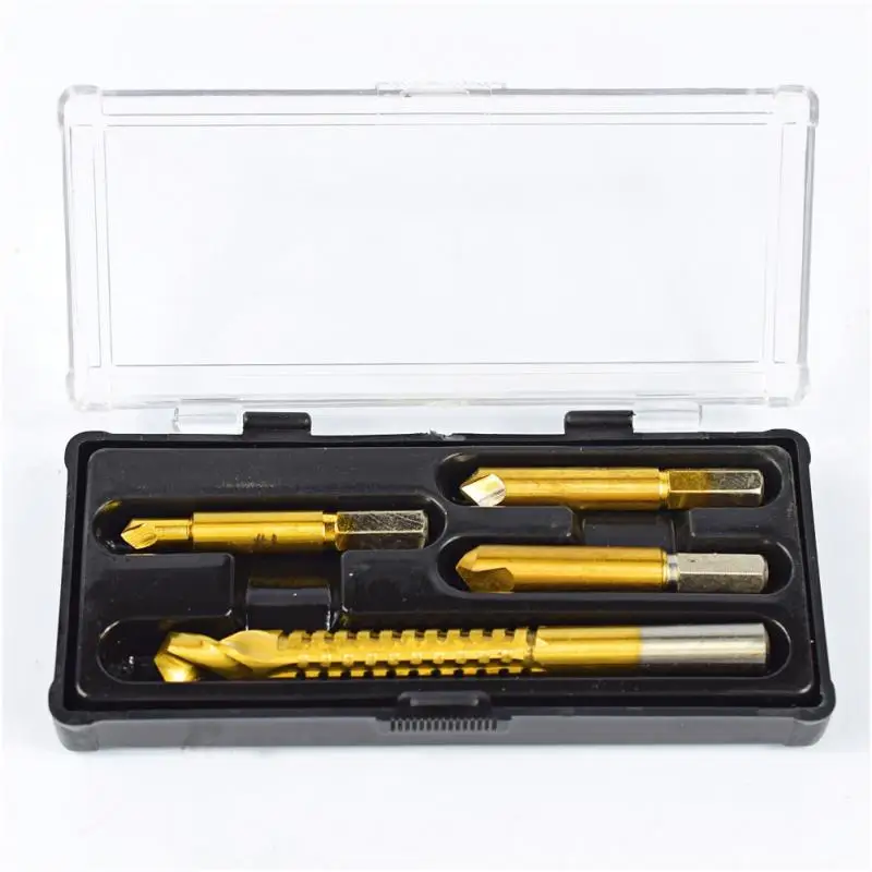 4 шт. HSS поврежденный Винт экстрактор сверла набор легко из болт сломанный винт