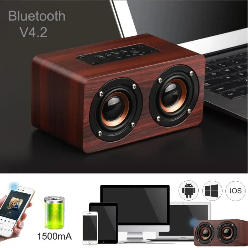 Портативный hifi беспроводной Bluetooth динамик двойной s Shock Bass|Комплекты АС| |