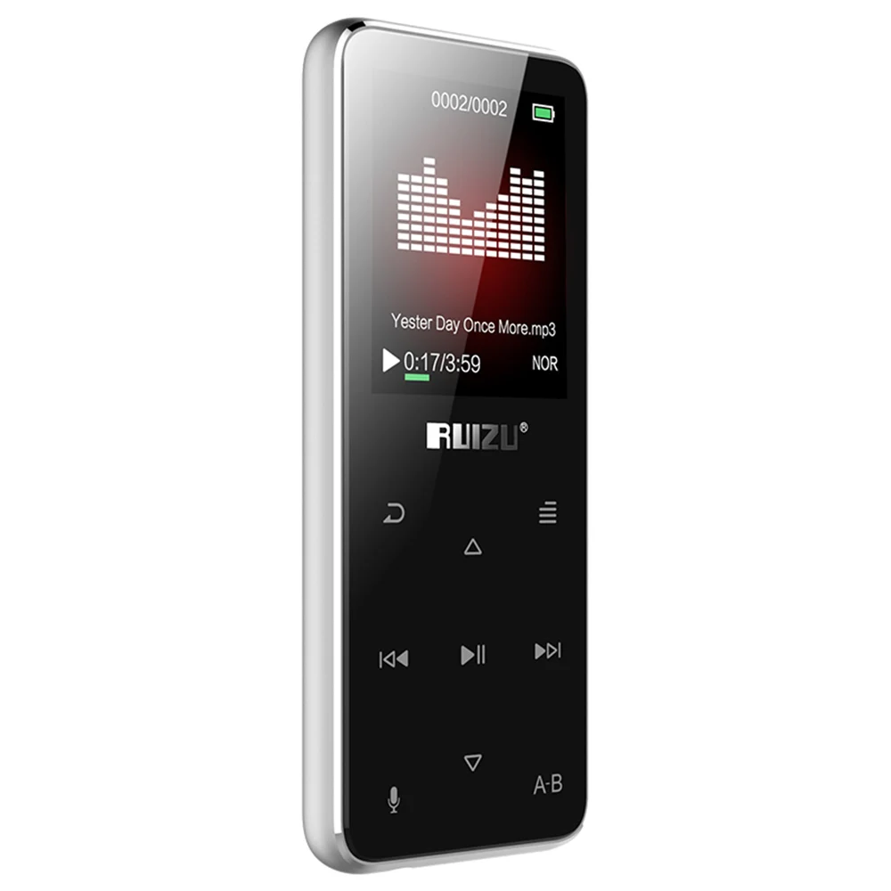RUIZU X16 8 ГБ MP3 MP4 цифровой плеер Bluetooth динамик 1 дюймовый экран музыкальный FM радио