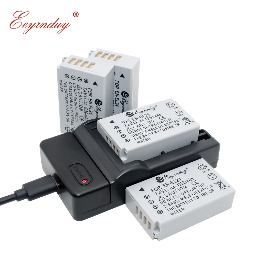 Аккумуляторная батарея EN-EL24 (4 единицы) и USB зарядное устройство для камер Nikon 1 J5