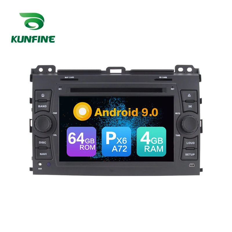 Android 9 0 Core PX6 A72 ОЗУ 4 Гб ПЗУ 64 ГБ Автомобильный DVD GPS мультимедийный плеер