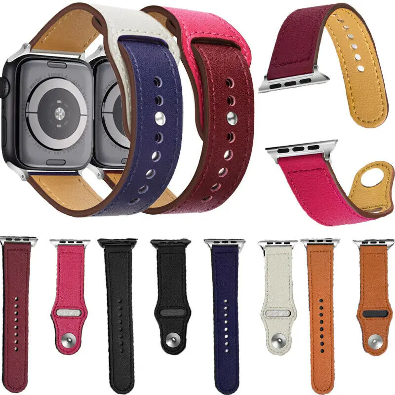 Лидер продаж 2019 ремешок на запястье для Apple Watch Series 1 ~ 4 роскошный из натуральной