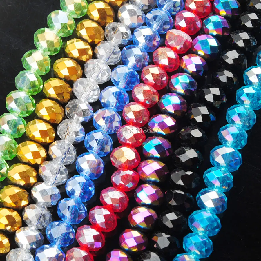 YOWOST Бесплатная доставка Высокое качество Кристалл Грановитая Rondelle 7x10 мм