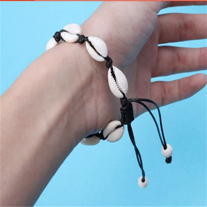 Adjustable Bohemian Bracelet Beautiful Beige Natural Gifts Golden Handmade 1PC Women Shell Friendship Graceful | Украшения и