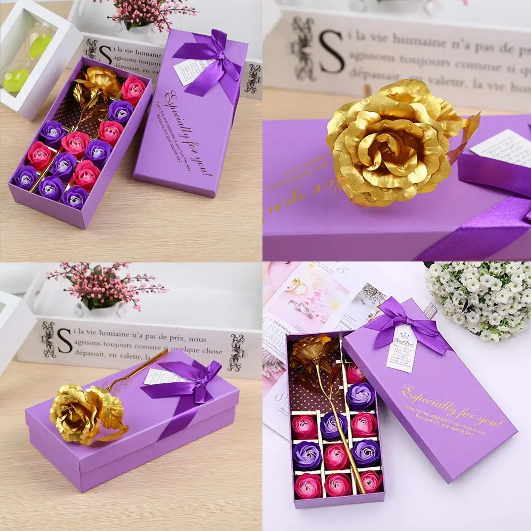 13 шт./кор. Роза ящик для цветов искусственной имитации навсегда розы мыло в