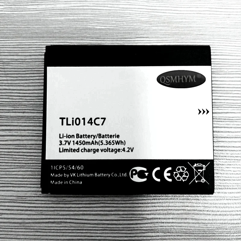 QSMHYM абсолютно новый аккумулятор TLi014C7 1450mAh 3 7 V для Alcatel Onetouch Pixi first 4024D 4024 xс номером
