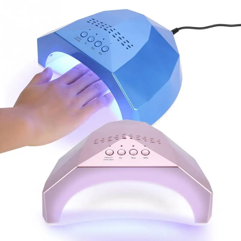 Профессиональный роскошный 48 Вт Быстросохнущий Сушилка для ногтей UV Led маникюра