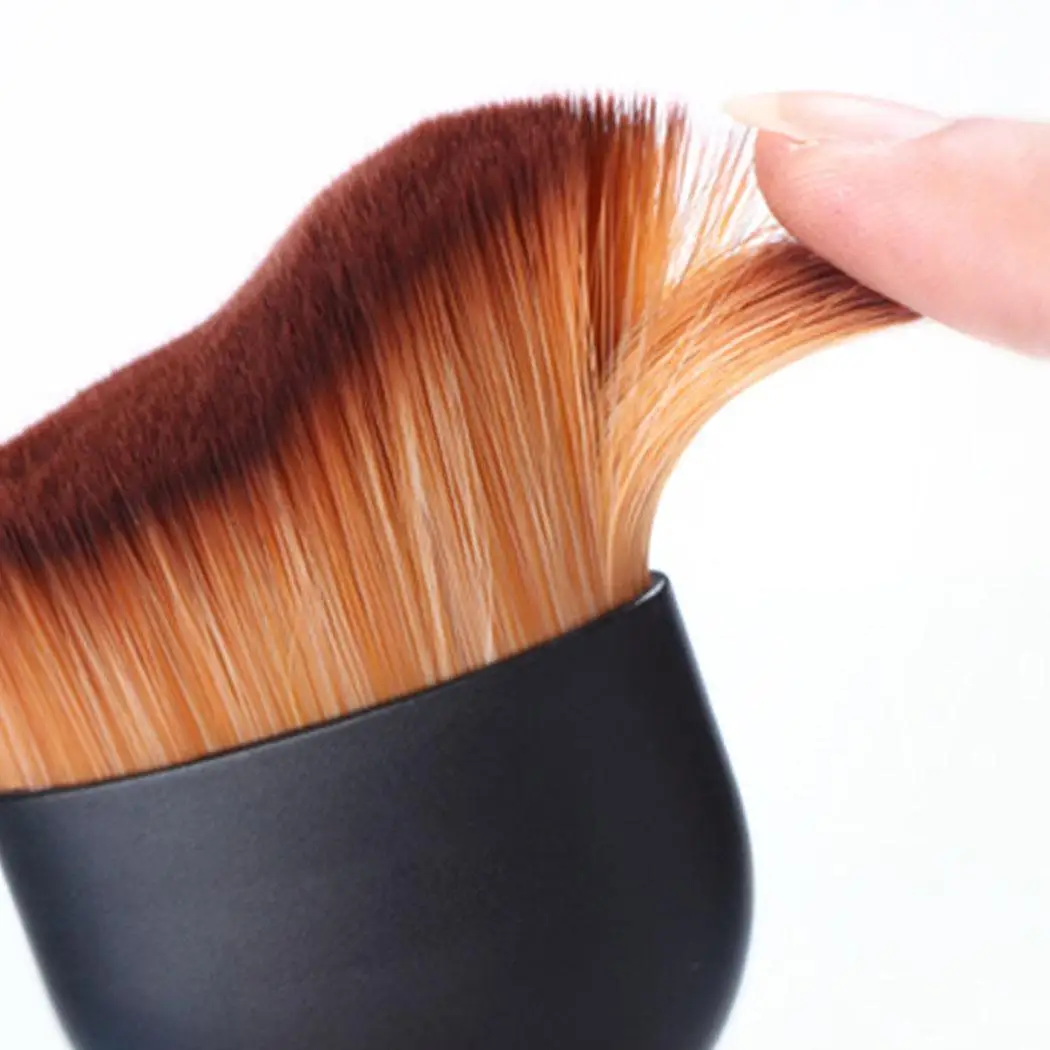 Основа для макияжа пудра кисточки макияж отдельная щетка пластик черный и
