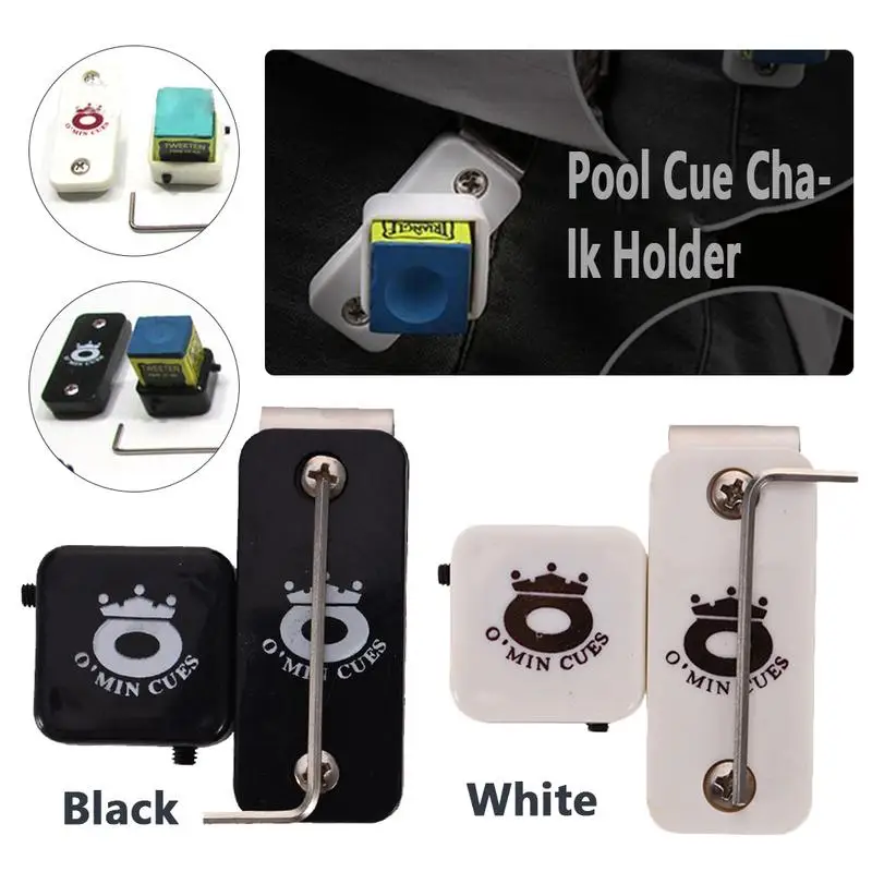 Магнитный бильярдный стол пластиковый держатель мела для кия с зажимом