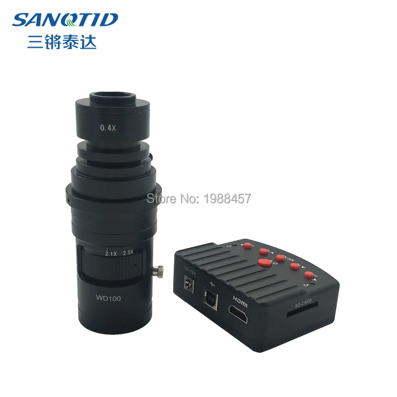Full HD 16MP 1080P 60FPS HDMI USB промышленный цифровой микроскоп камера SD карта фото запись