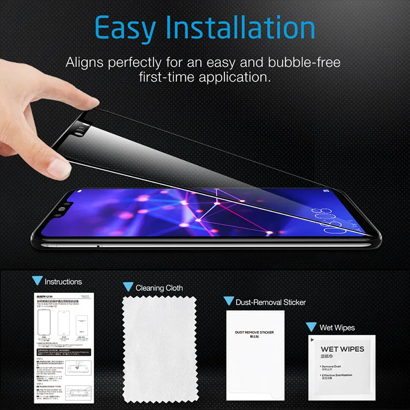 Полностью изогнутая защитная пленка из закаленного стекла для Samsung Note 9 8 S9 S8 S7 S10