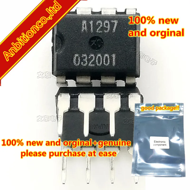 10 piezas 100% nuevo original A1297 CXA1297P DIP-8 en stock-0