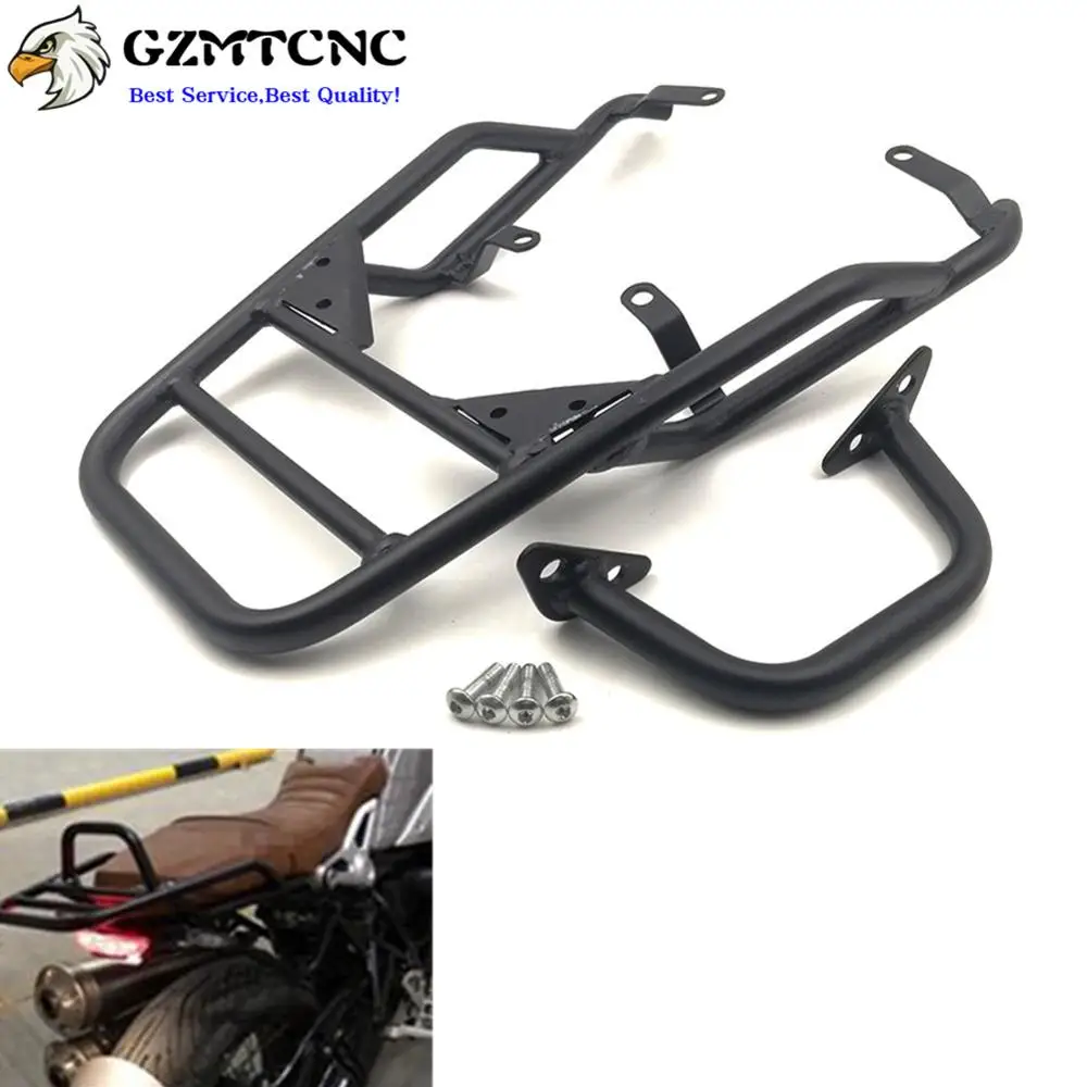 Задняя стойка для багажа Опорный кронштейн рукоятка пассажиров Grap Rail Bar Holder Saddlebag