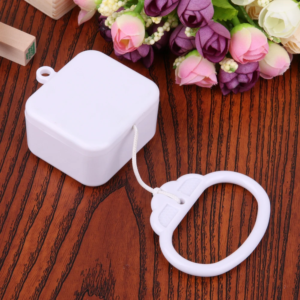 Plastic Pull String Clockwork Cord Music Box Ring White ABS Baby Kids Bed Bell DIY Plush Rattle Toy Birthday Gift | Игрушки и хобби