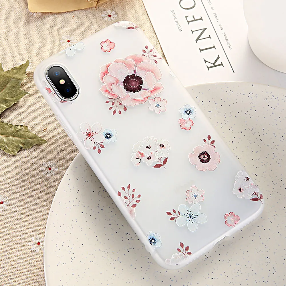Чехол CASEIER Flower Girly для Huawei P30 P20 lite Mate 20 10 мягкий рельефный чехол телефона P10 Y7 Y9 Funda |
