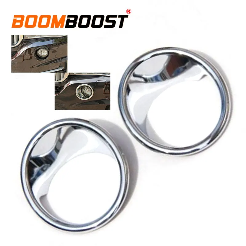 Car Stylings For BMW X5 F15 2014 2015 2pcs ABS Chrome Front Fog Light Lamp Cover Trim Headlight Decor Moudings Strip | Автомобили и