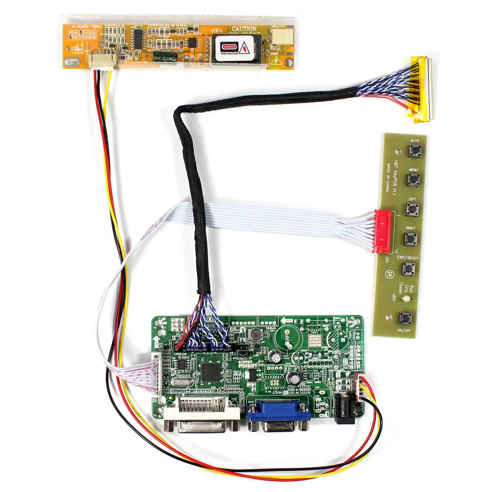 VGA + DVI ЖК-плата контроллера для 17 дюймов ~ 19 ЖК-панель DIY ЖК-монитор | Электроника