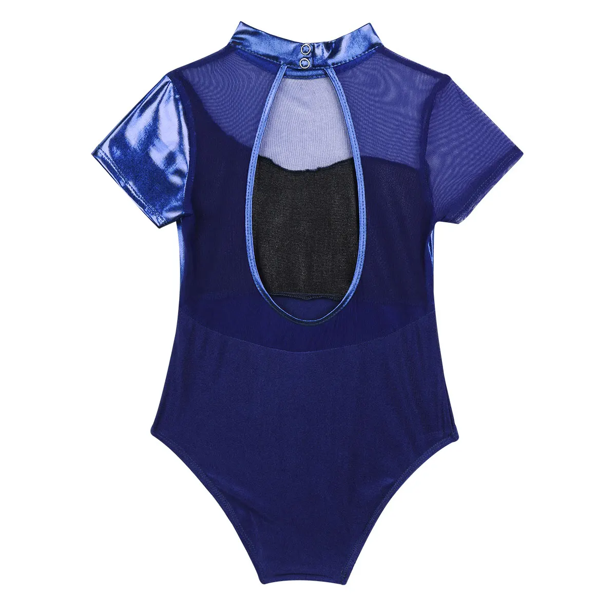 IIXPIN Блестящий металлический Купальник для балета танцевальный сетчатый девочек