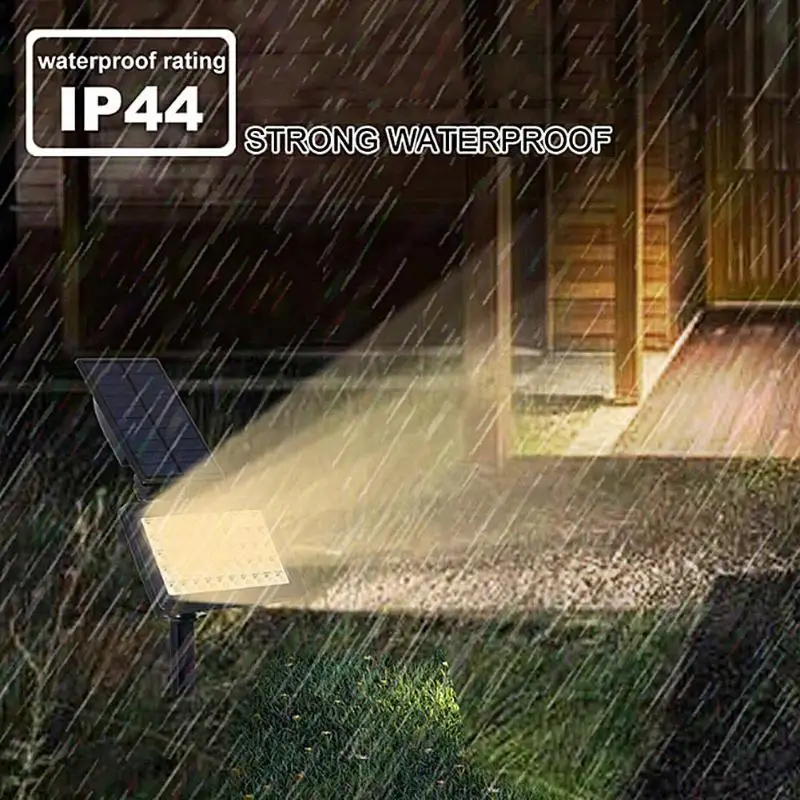 50 LED Солнечный Свет Spotlight IP44 Водонепроницаемый Садовый свет на открытом воздухе