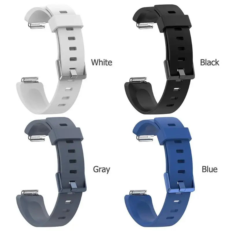 Силиконовый регулируемый умный Браслет ремешок для часов на замену Fitbit Inspire/Inspire
