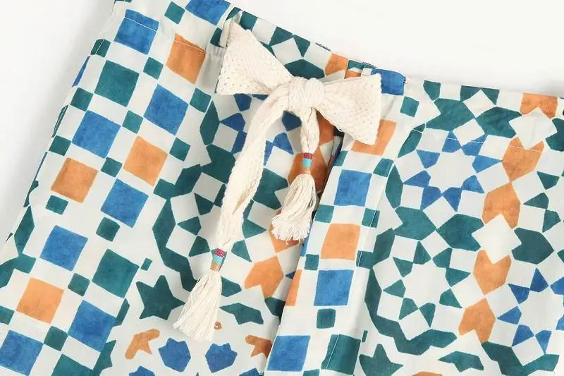 Женские широкие длинные штаны 2019 Летние Новые Модные Ретро стиль винтажные с