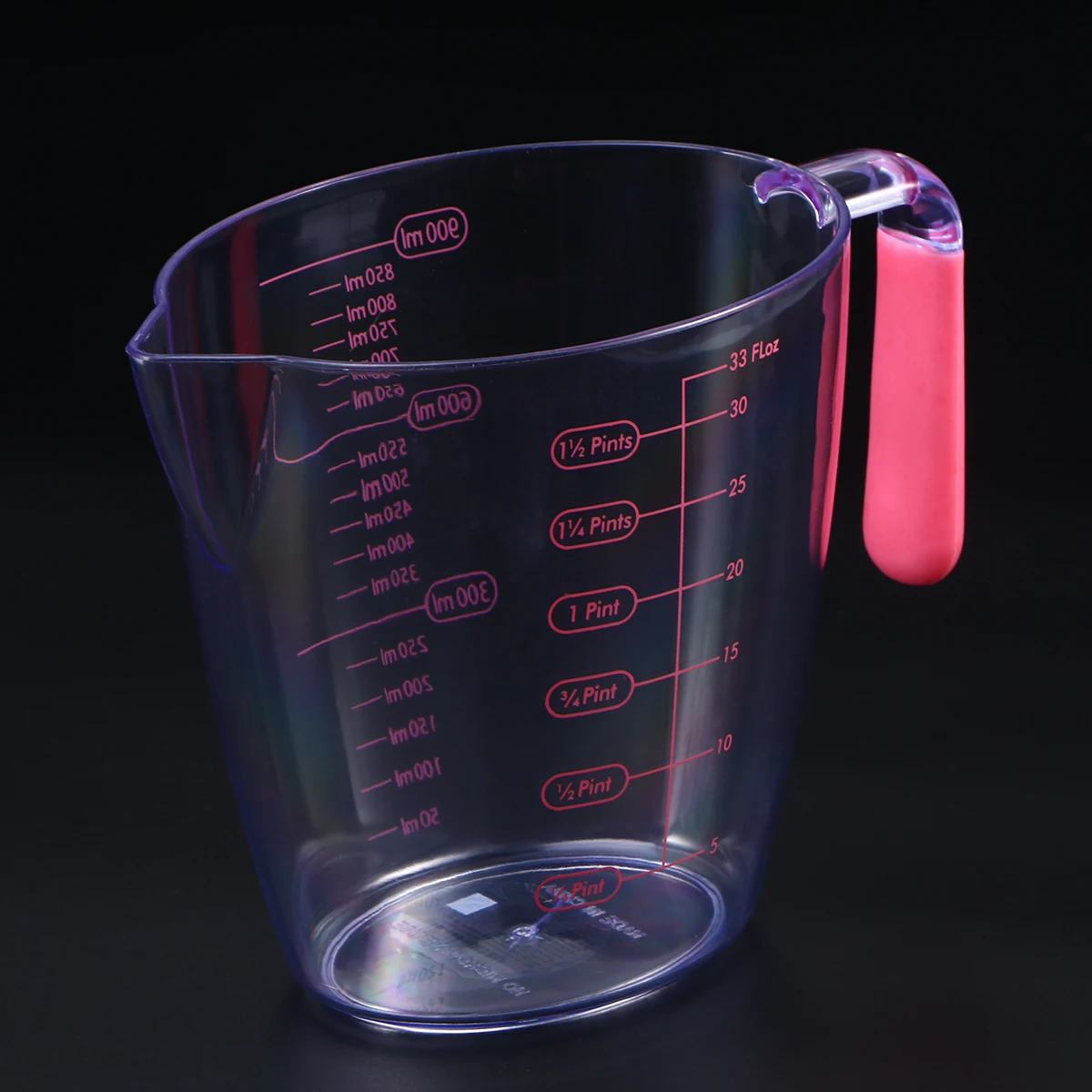 900ml Transparent Plastic Measuring Cup with Marking Scales Baking Kitchen Pitcher | Дом и сад