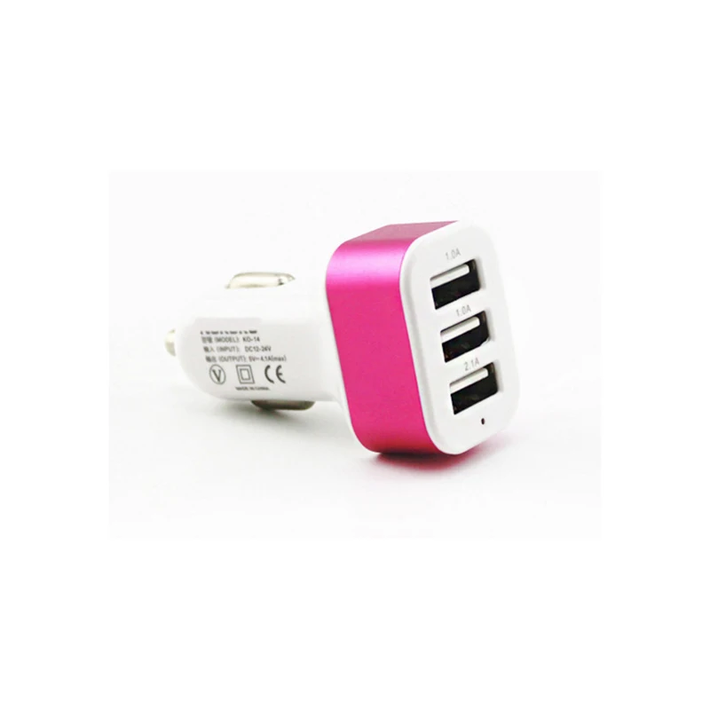 Pushingbest USB Автомобильное зарядное устройство для мобильного телефона алюминиевое