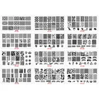 Пластины для стемпинга Kimcci 12 шт.лот, Набор для создания изображений растений, животных, кружева, нейл-арта, маникюра, трафареты для ногтей, красота, Рождество