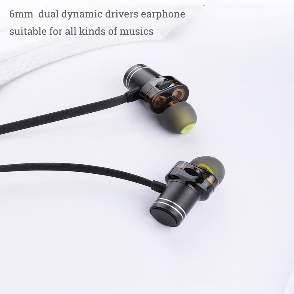 AWEI X670BL 2DD водонепроницаемые bluetooth наушники двойные динамические спортивные Hi Fi