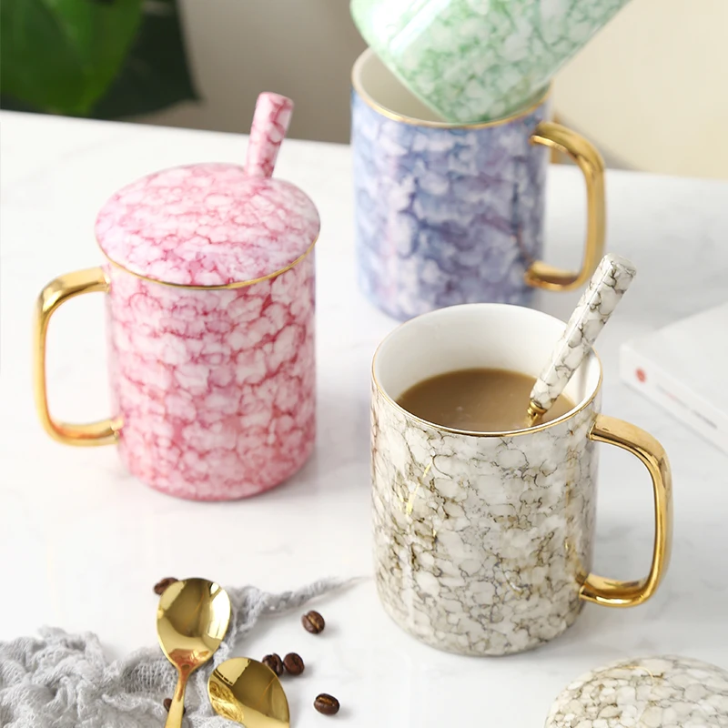 Современные керамические кофейные кружки Bone China Gold Handgrip Boss кружка Mom Coffee Lover