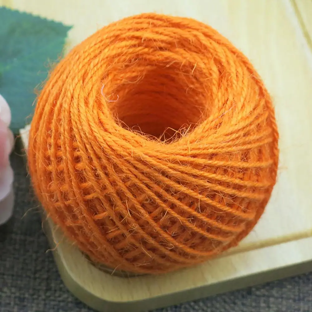 Красочные DIY ручной новый пеньковый Шпагат Веревка Подарочная коробка шнур