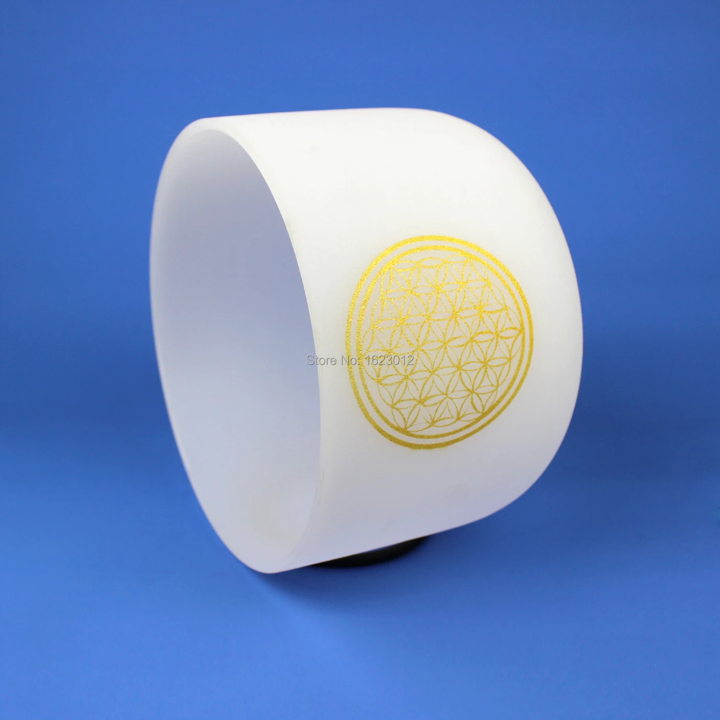 

The Flower of Life design 8 inch 7 Chakras tones healing Crystal Singing Bowl