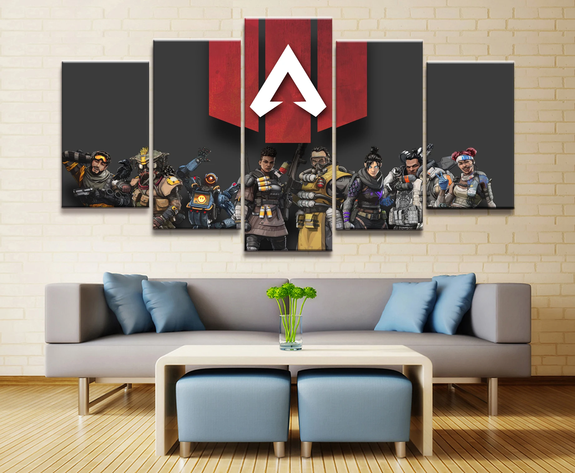 Домашний декор искусство печать на холсте 5 шт. модульная игра Apex Legends для